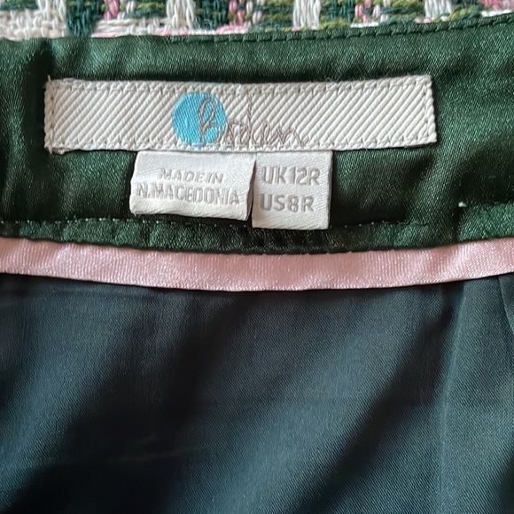 Boden green white pink tweed skirt size 8 - Picture 3 of 4